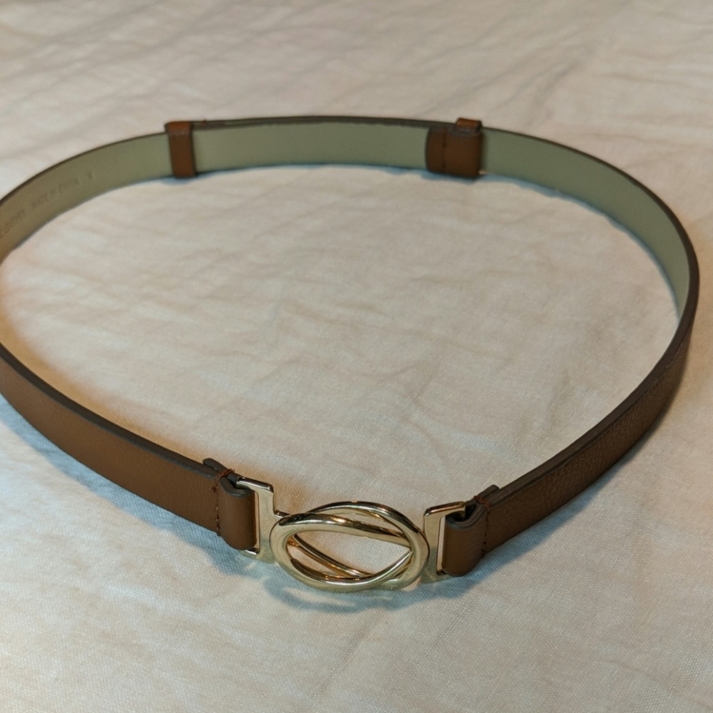 Vegan leather adjustable belt